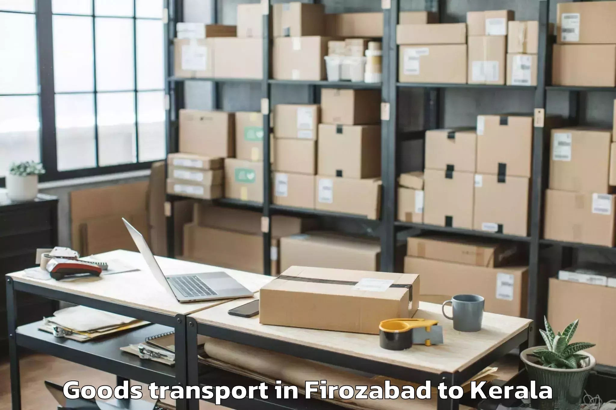 Book Your Firozabad to Cochin Port Kochi Goods Transport Today